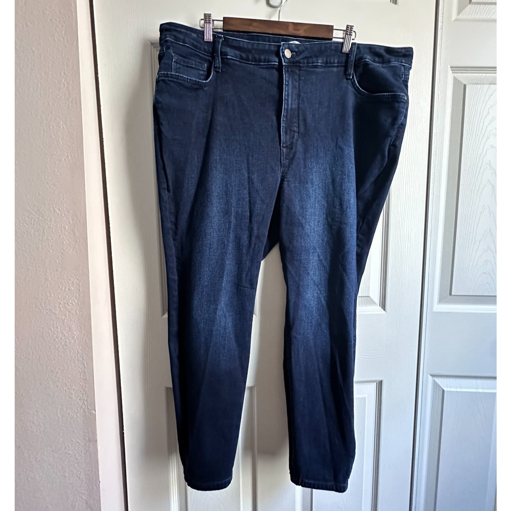 Nine West Women's Plus Size 22W High Rise Dark Wash Skinny Jeans